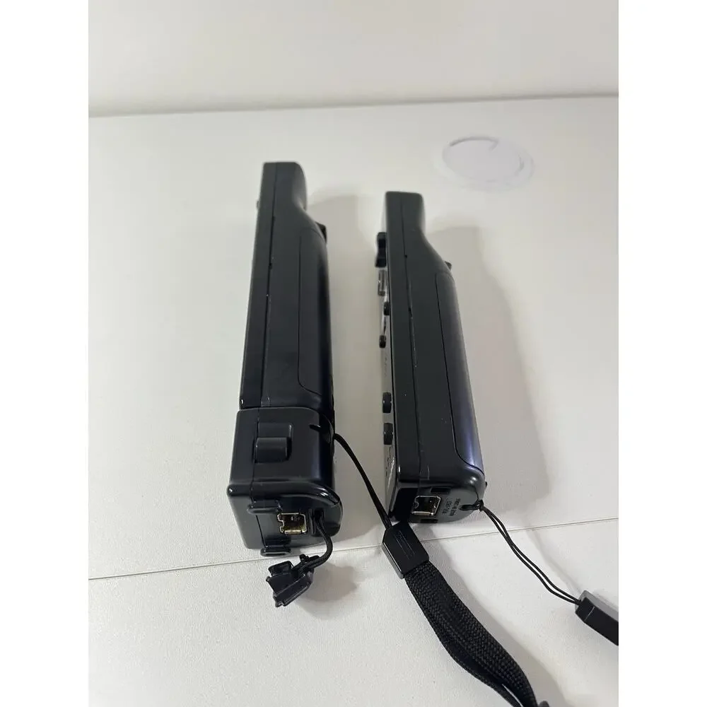 Nintendo Wii / Wii U Remote MotionPlus 2 In 1 Controller Black Lot Of 2 (1 OEM)